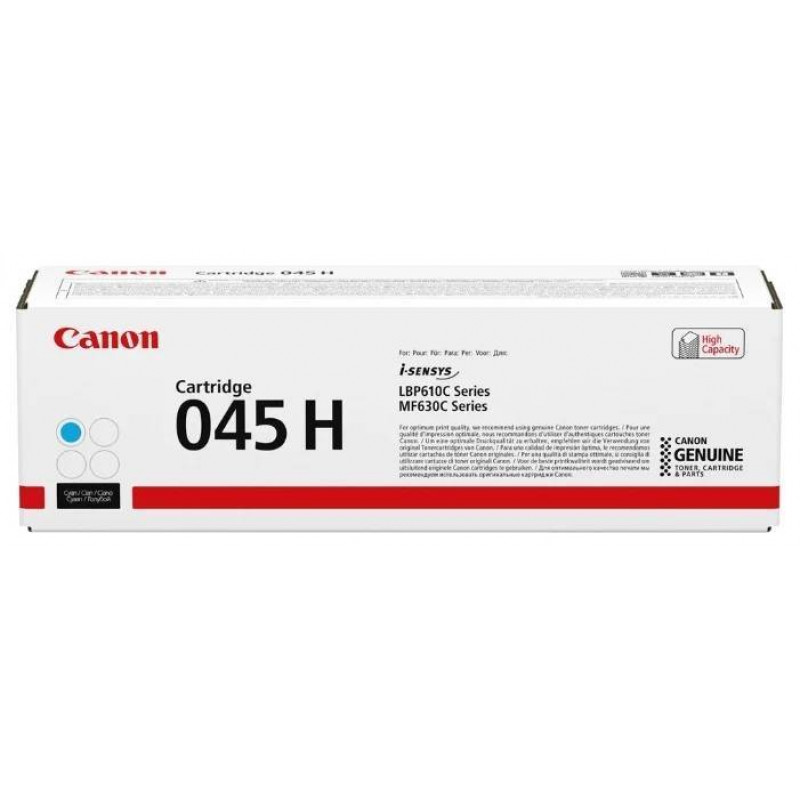 Картридж CANON 045H C голубой, увеличенной емкости  2200 стр
