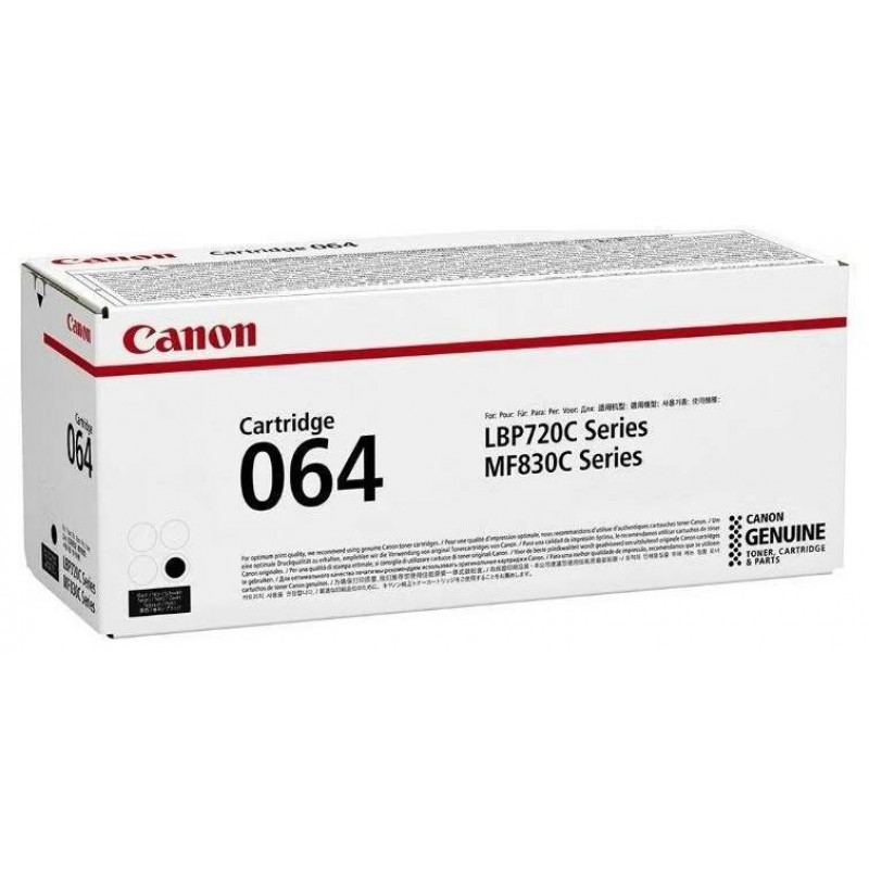 Картридж CANON 064 BK черный, 6000 стр