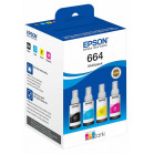 Набор чернил EPSON T664 4 цвета,  для L100/L110/L210/L300/L355