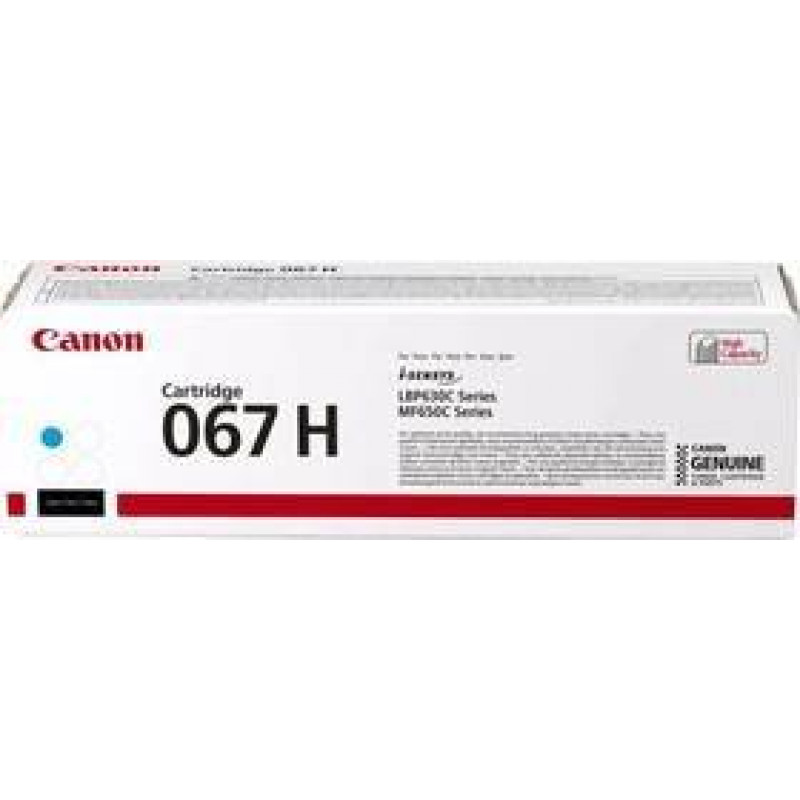 Картридж CANON 067 C голубой i-SENSYS LBP631/LBP633/MF651/MF655/MF657 (5101C002) 1,25K