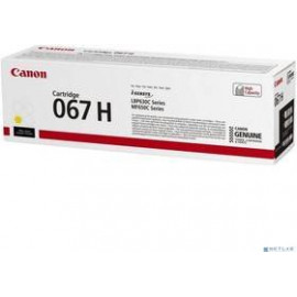 Картридж CANON 067 HY желтый  i-SENSYS LBP631/LBP633/MF651/MF655/MF657 (5103C002) 2,35K