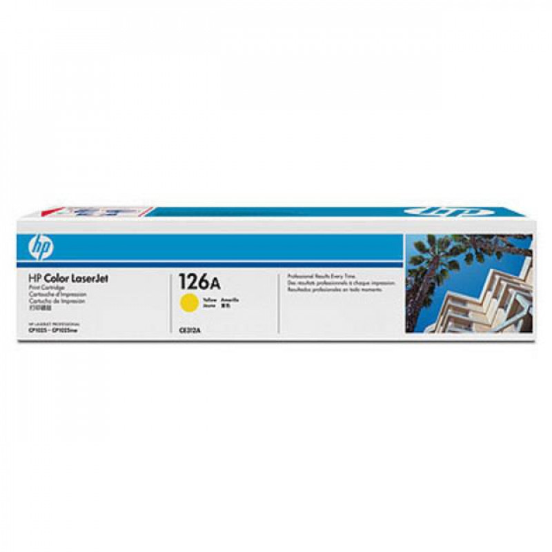 Картридж HP 126A лазерный желтый (1000 стр)