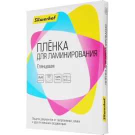 Пленка для ламинирования Silwerhof 125мкм A4 (100шт) глянцевая 216x303мм (4410021)