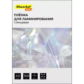 Пленка для ламинирования Silwerhof Daily 100мкм A3 (100шт) глянцевая 426x303мм