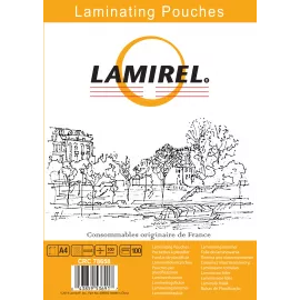 Пленка для ламинирования Fellowes 100мкм A4 (100шт) глянцевая Lamirel (LA-78658)