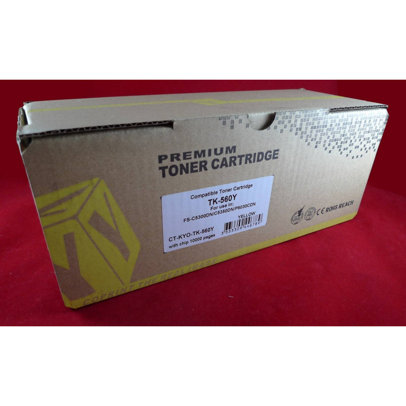Тонер-картридж для Kyocera FS-C5300DN/C5350DN/P6030CDN TK-560Y yellow 10K ELP Imaging®