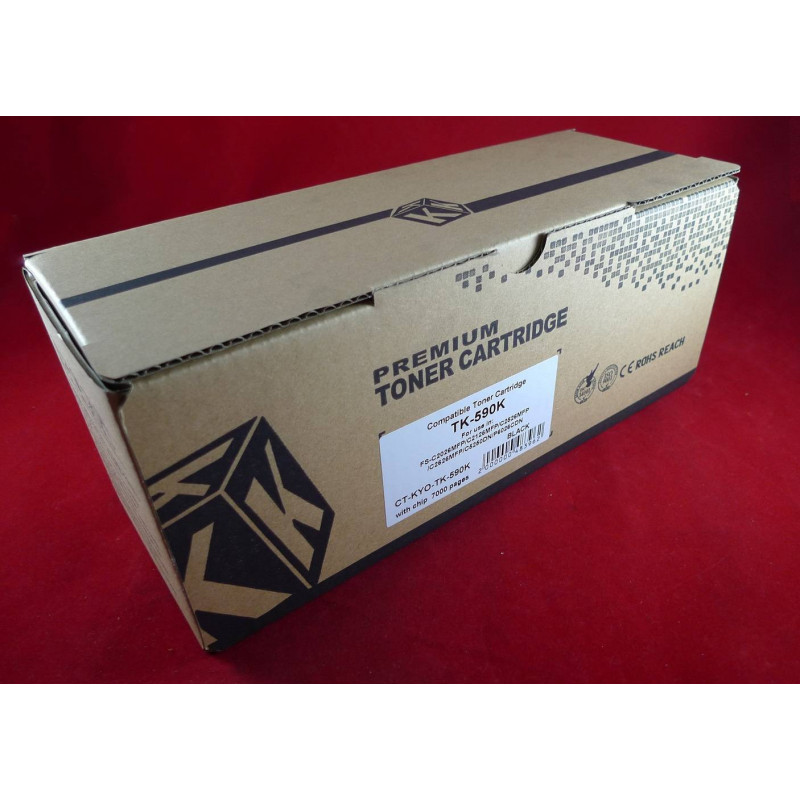 Тонер-картридж для Kyocera FS-C2026MFP/C2126MFP/C2526MFP/C2626MFP/C5250dn/P6026cdn TK-590K black 7K ELP Imaging®