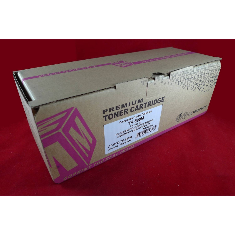 Тонер-картридж для Kyocera FS-C2026MFP/C2126MFP/C2526MFP/C2626MFP/C5250dn/P6026cdn TK-590M magenta 5K ELP Imaging®