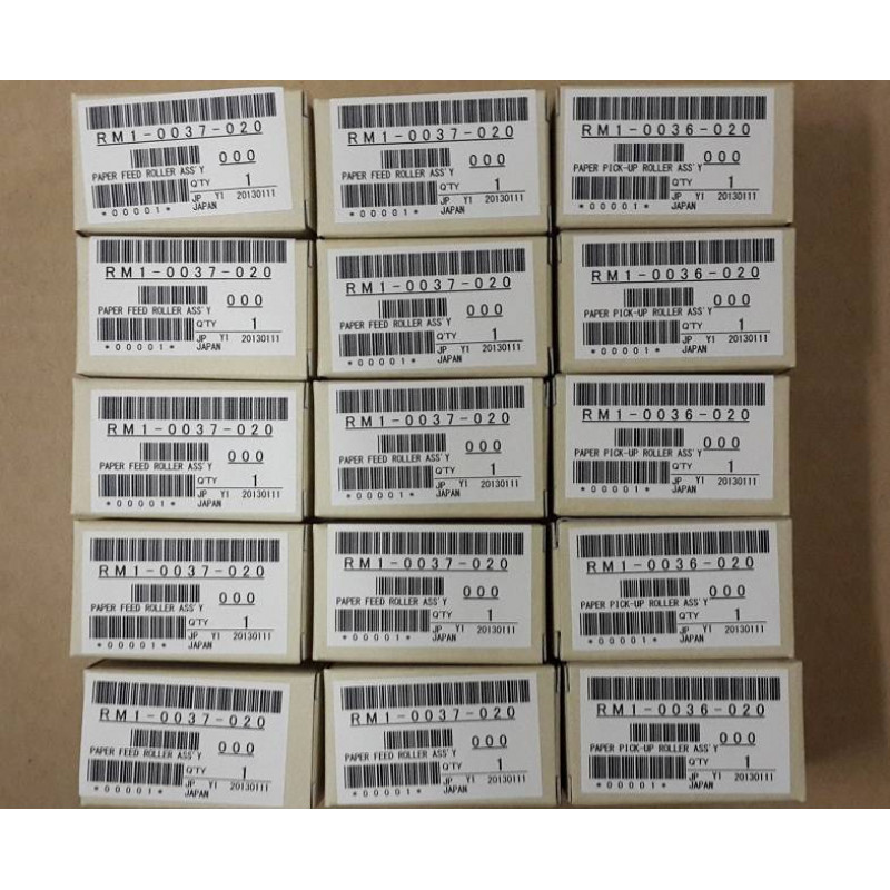 Комплект роликов (для лотков 2,3,4,5,6) HP LJ P4014/P4015/P4515 (10шт RM1-0037 + 5шт RM1-0036) (CB506-67904/RY7-5224) 
