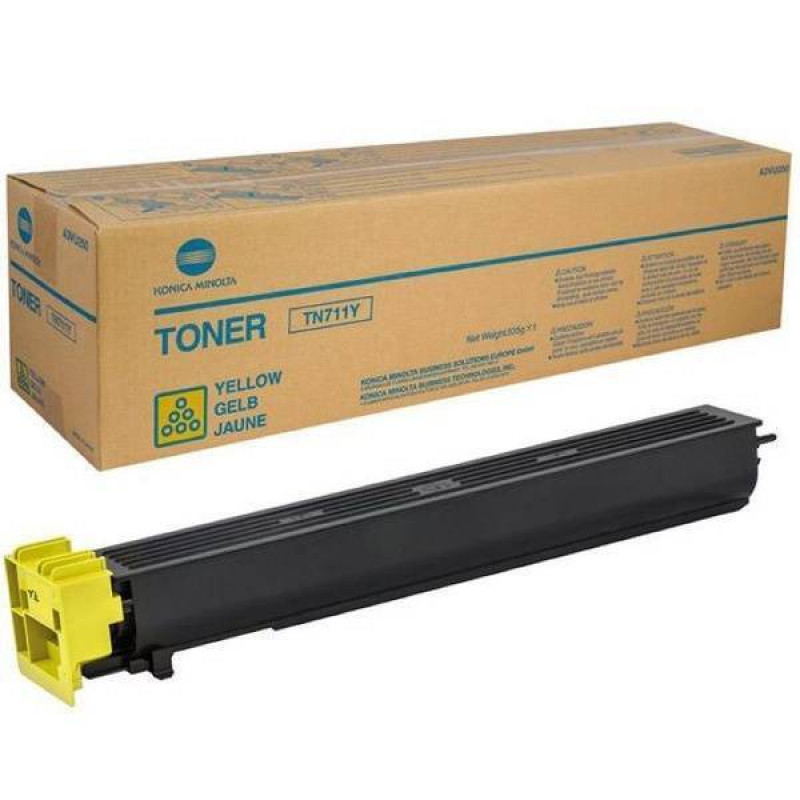 Тонер Konica-Minolta bizhub C654/754/Pro C754 желтый TN-711Y A3VU250
