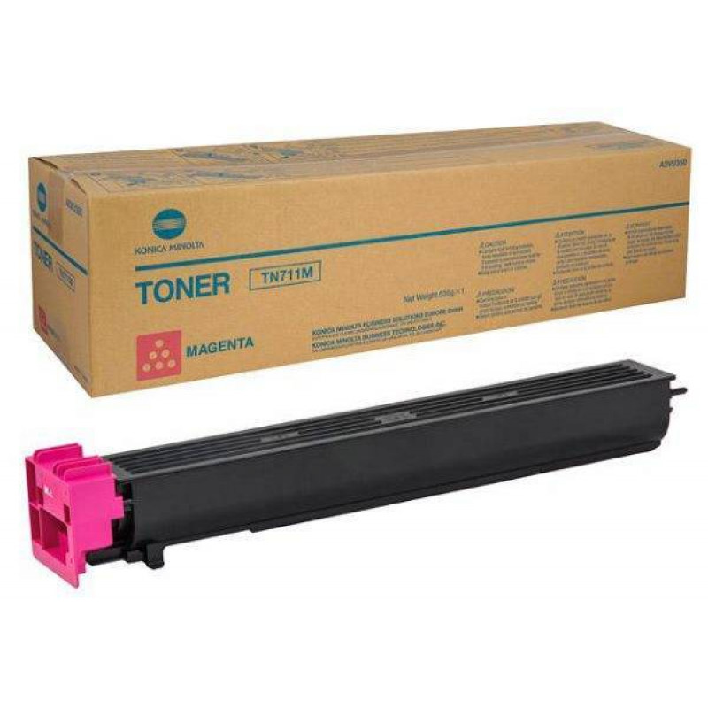 Тонер Konica-Minolta bizhub C654/754/Pro C754 красный TN-711M A3VU350