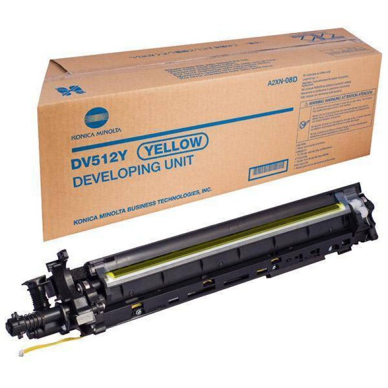 Блок проявки Konica-Minolta bizhub C224/C284/C364/C454/C554/C224e/C284e/C364e/C454e/C554e желтый DV-512Y A2XN08D