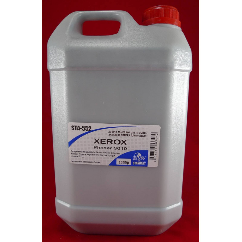 Тонер XEROX Phaser 3010/3040/WC3045 (кан. 1кг) B&W Standart фас.Россия