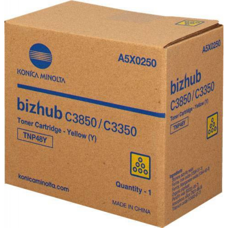 Тонер Konica-Minolta bizhub C3350/C3850 желтый TNP-48Y A5X0250