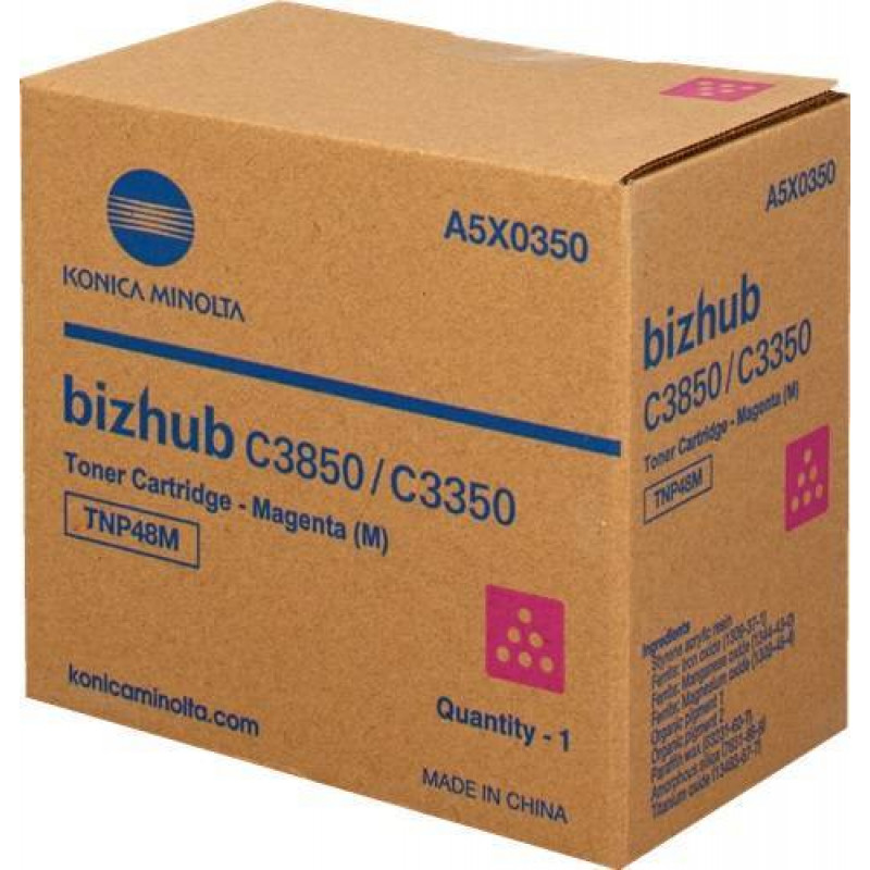Тонер Konica-Minolta bizhub C3350/C3850 красный TNP-48M A5X0350