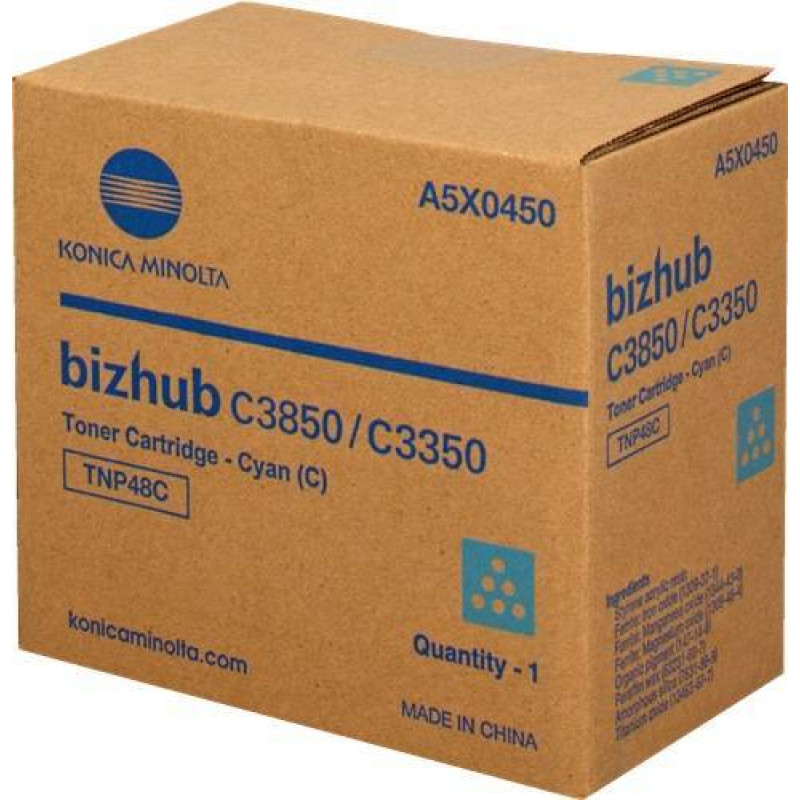 Тонер Konica-Minolta bizhub C3350/C3850 синий TNP-48C A5X0450