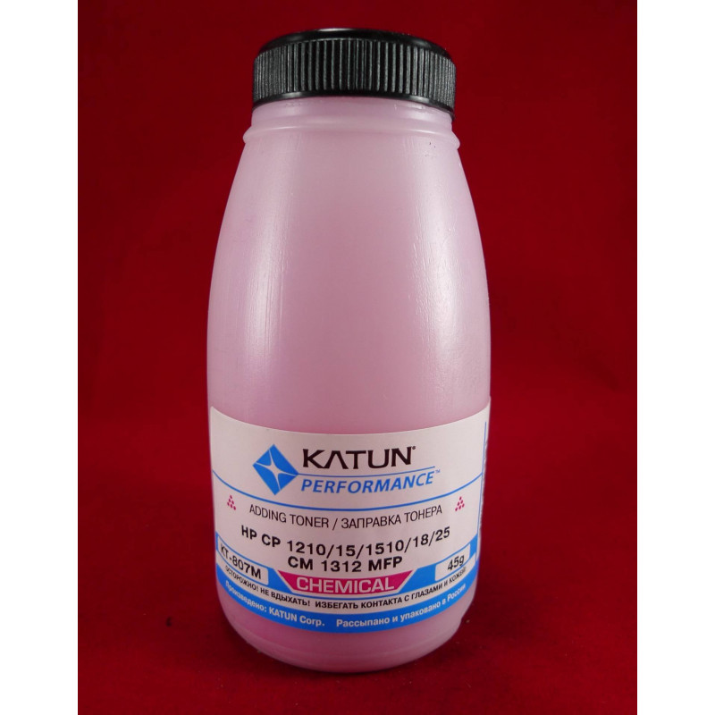 Тонер для картриджей CB543A/CE323A/CF213A Magenta, химический (фл.45г.) Katun фас.Россия