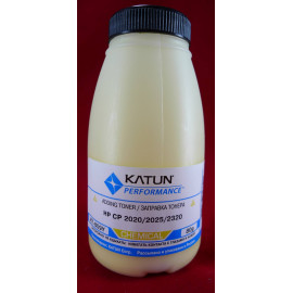 Тонер для картриджей CC532A/CE412A Yellow, химический (фл. 80г) Katun фас.Россия