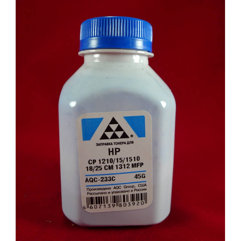 Тонер для картриджей CB541A/CE321A/CF211A Cyan (фл. 45г) AQC-США фас.Россия