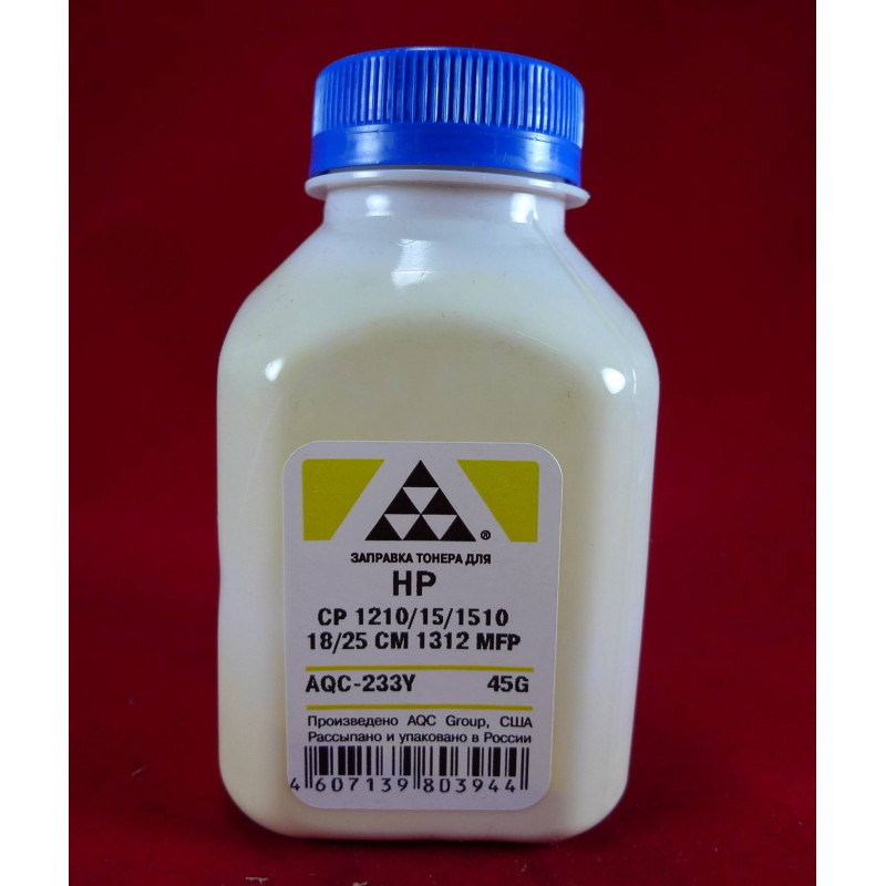 Тонер для картриджей CB542A/CE322A/CF212A Yellow (фл. 45г) AQC-США фас.Россия