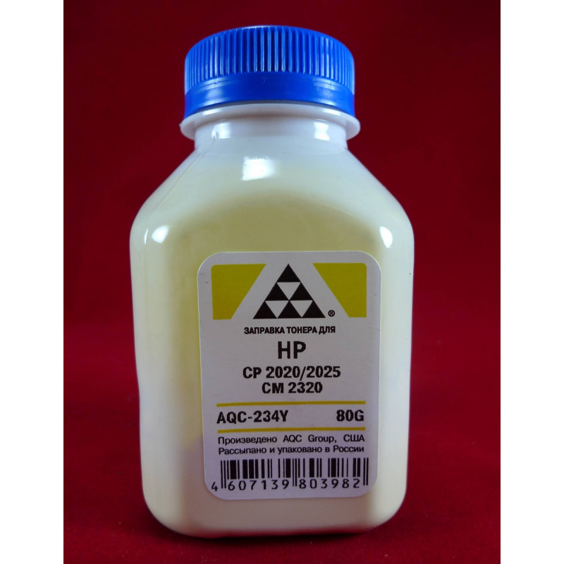 Тонер для картриджей CC532A/CE412A Yellow (фл. 80г) AQC-США фас.Россия