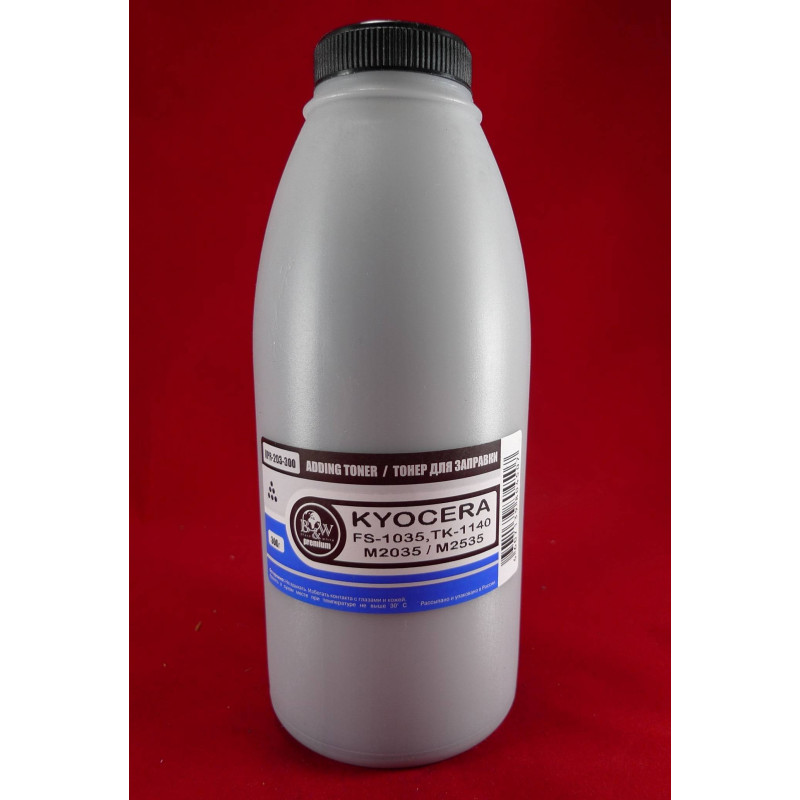 Тонер для Kyocera TK-1140/TK-3160, FS-1035/1135MFP, M2035/M2535, P3045dn (фл. 300г) B&W Premium Tomoegawa фас.Россия