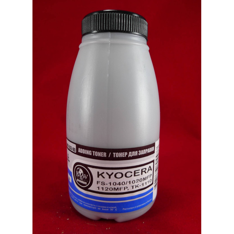 Тонер для Kyocera TK-1110, FS-1040/1020MFP/1120MFP (фл. 80г) B&W Premium Tomoegawa фас.Россия