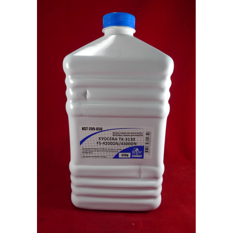 Тонер для Kyocera TK-3130, FS-4200DN/4300DN, M3550idn/M3560idn (кан. 650г) B&W Standart фас.Россия