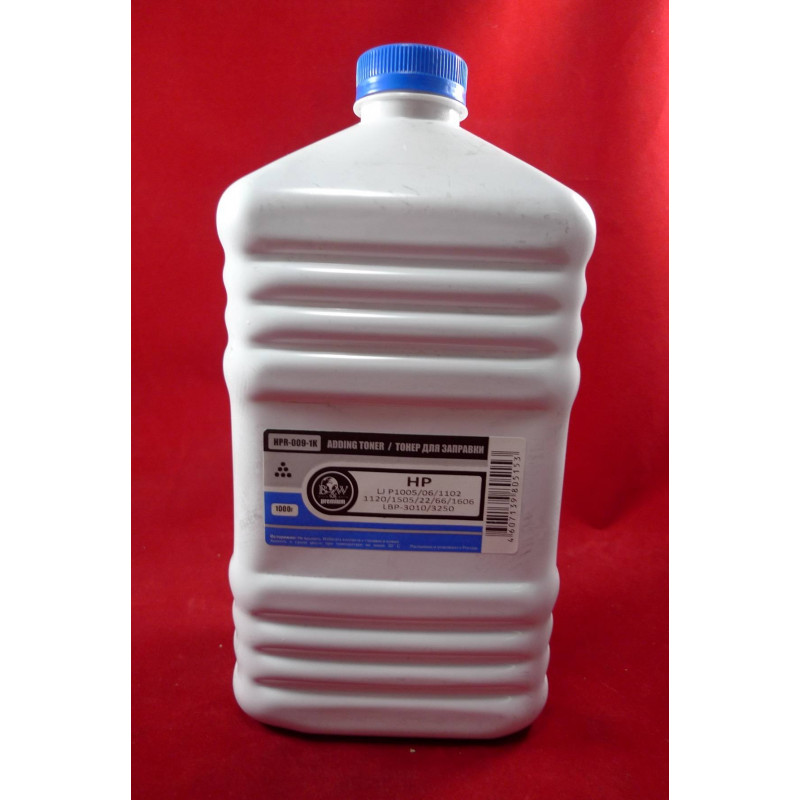 Тонер для картриджей CB435A/CE285A/CE278A/CF283A, CRG-712/725/737/728 (кан. 1кг) B&W Premium фас.Россия