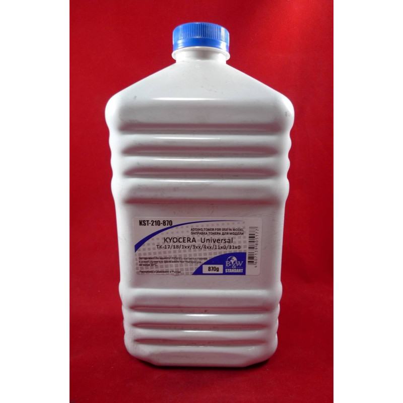 Тонер для Kyocera TK-410/420/435/4105 (фл. 870г) B&W Standart фас.Россия