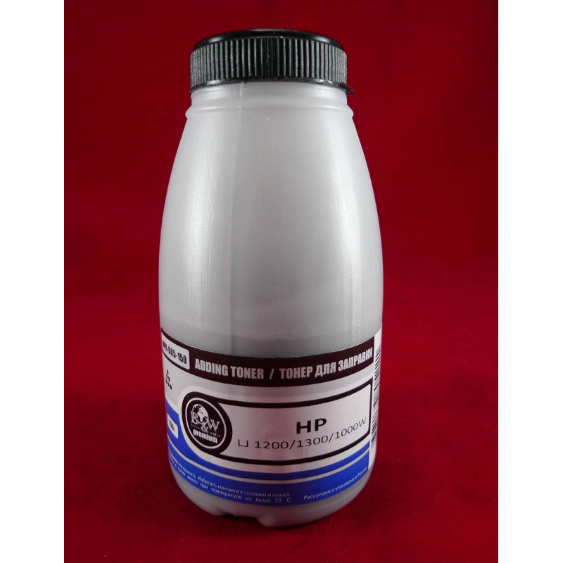 Тонер для картриджей Q2613A/Q2624A/C7115A, EP-26/EP-27 (фл. 150г) B&W Premium фас.Россия