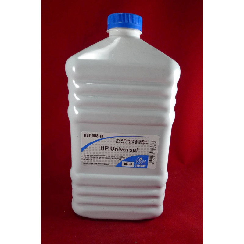 Тонер для картриджей Universal Q2612A/X,C7115A/X,Q5949A/X,Q7553A/X,CE505A/X,CF280A/X  (фл. 1кг) B&W Standart фас.Россия
