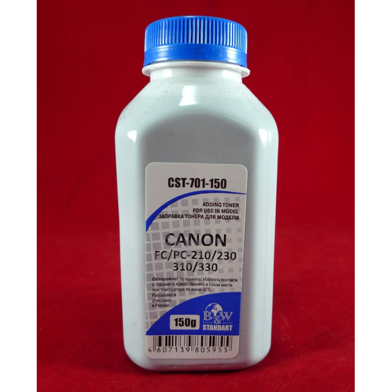 Тонер Canon FС/PC-210/230/310/330 (фл. 150г) B&W Standart фас.Россия