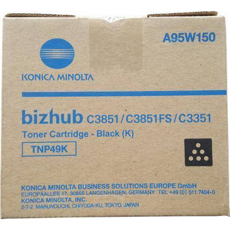 Тонер Konica-Minolta bizhub C3351/C3851 черный TNP-49K A95W150