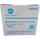 Тонер Konica-Minolta bizhub C3351/C3851 синий TNP-49C A95W450