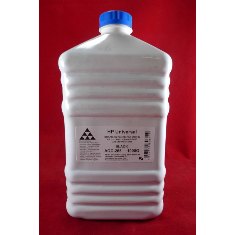Тонер для картриджей Universal Q2612A/X,C7115A/X,Q5949A/X,Q7553A/X,CE505A/X,CF280A/X (кан. 1кг) AQC-США фас.Россия