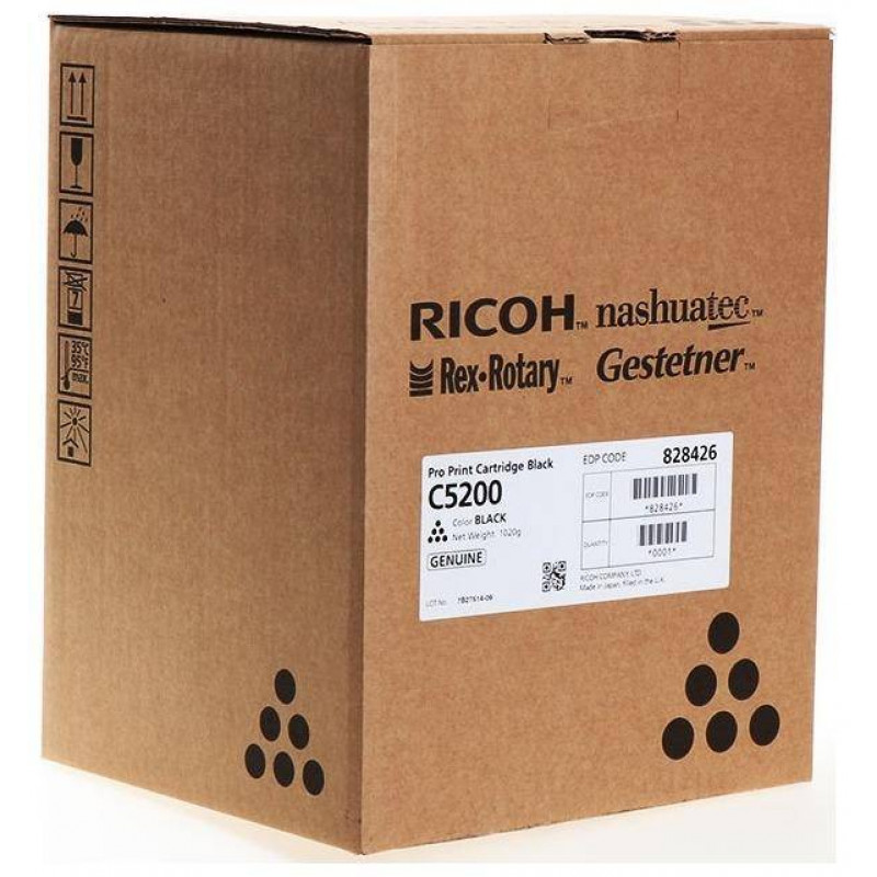 Тонер-картридж для RICOH Pro C5120/C5200/C5210 черный (828426/MP-C5200-K) 33K