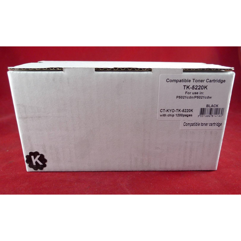 Тонер-картридж для Kyocera Ecosys P5021cdn/P5021cdw/M5521cdn/M5521cdw TK-5220K black 1.2K  ELP Imaging®