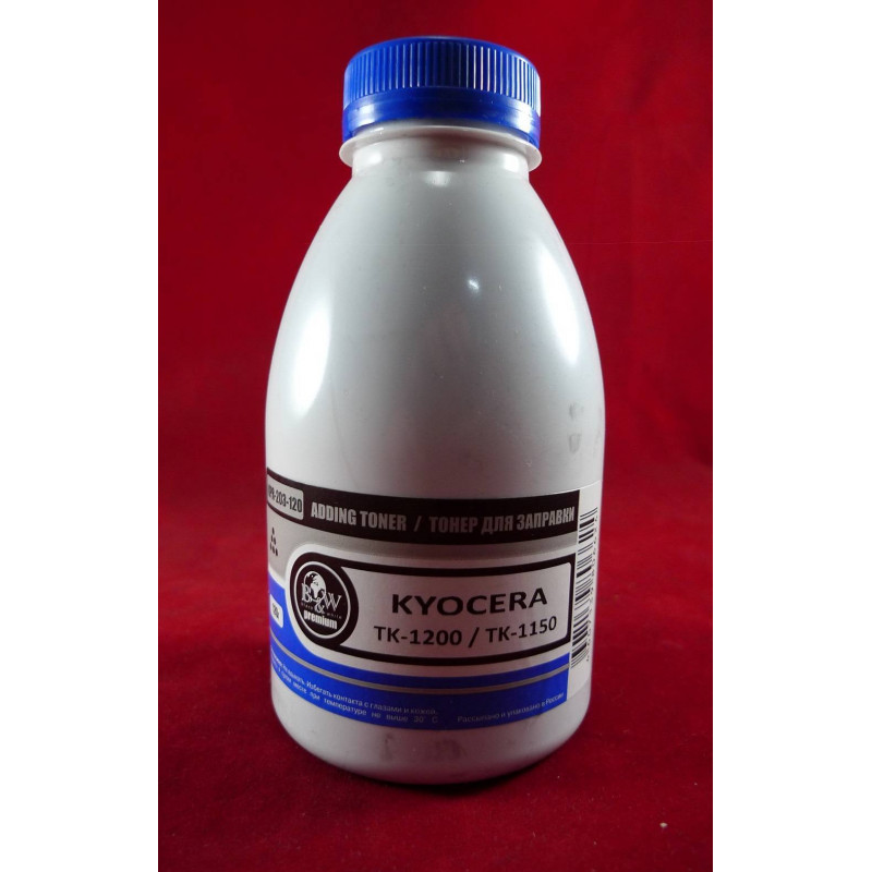 Тонер для Kyocera TK-1200/TK-1150/TK-1110/TK-1120 (фл. 120г) 3K B&W Premium Tomoegawa фас.Россия