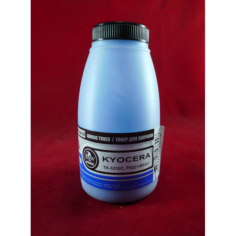 Тонер для Kyocera TK-5230C, P5021/M5521 Cyan (фл. 35г) 2.2K B&W Premium фас.Россия