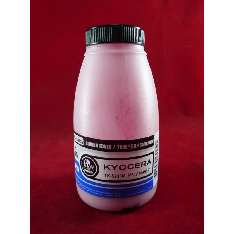 Тонер для Kyocera TK-5230M, P5021/M5521 Magenta (фл. 35г) 2.2K B&W Premium фас.Россия