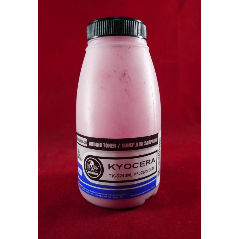 Тонер для Kyocera TK-5240M, P5026/M5526 Magenta (фл. 50г) 3K B&W Premium фас.Россия