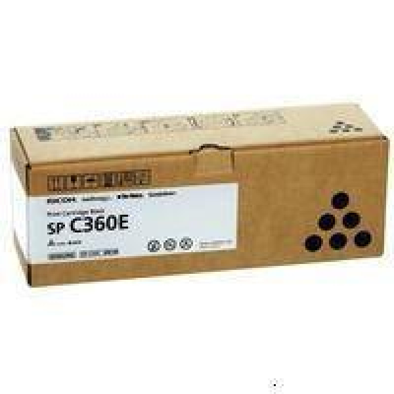 Тонер-картридж тип SP C360E (2,5K) черный Ricoh SP C360DNw/SP C360SNw/SP C360SFNw/SP C361SFNw