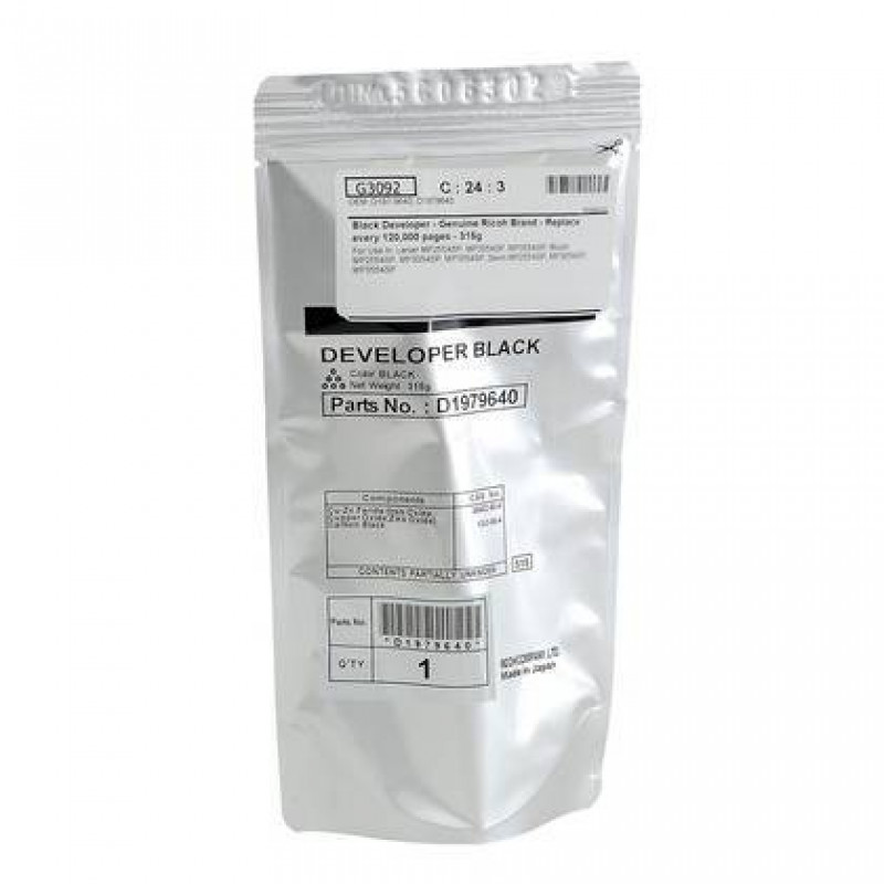Девелопер RICOH MP 2554/3054/3554/4057/4055/5055/6055 (D1979641, D197-9640, D1979640/D197-9641) 315g 120K