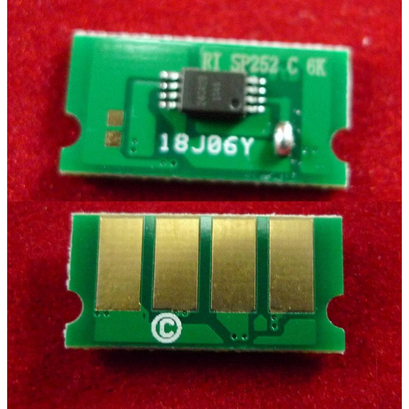 Чип Ricoh SP C252Dn/C252Sf/C262Dnw/C262Sf (SPC252HE) Cyan, 6K ELP Imaging®