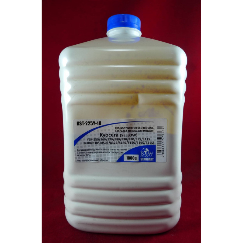 Тонер для Kyocera TK-895/5140/5150/5215/5270/5280/5290/5305/8115/8325 Yellow (Tomo VF03-Y) (кан. 1кг) B&W Standart