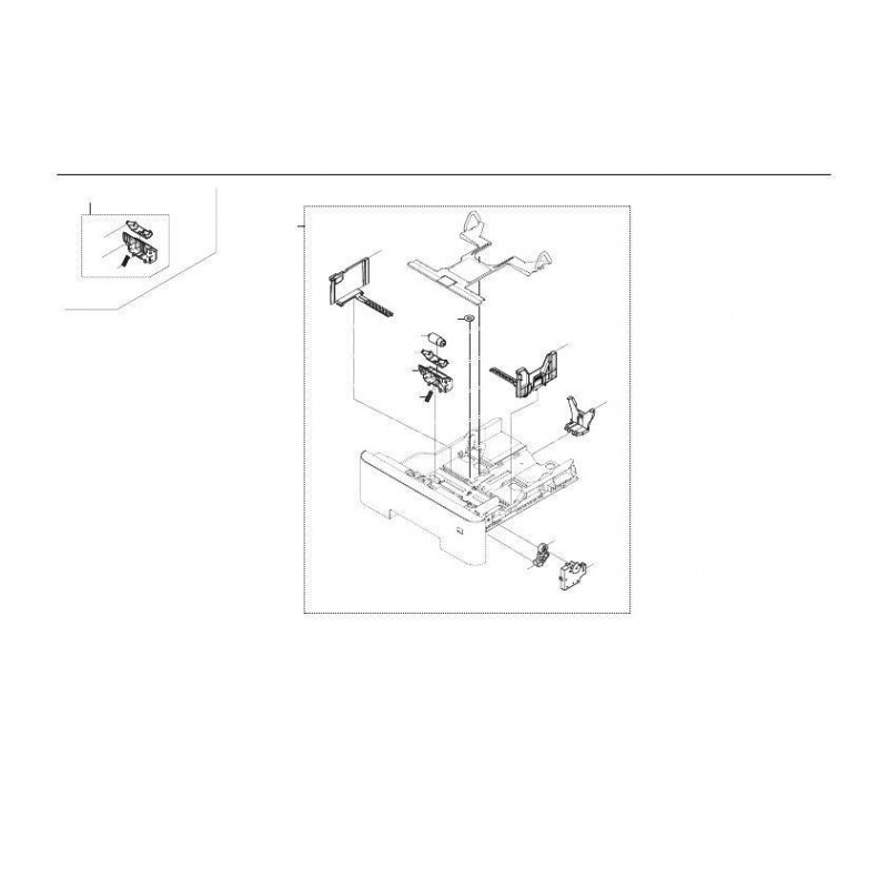 Держатель ролика подачи KYOCERA 303NY09190