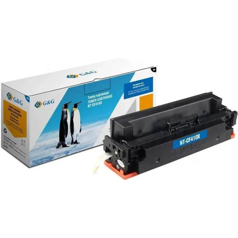 Картридж G&G, аналог HP CF410X черный 6.5k с чипом