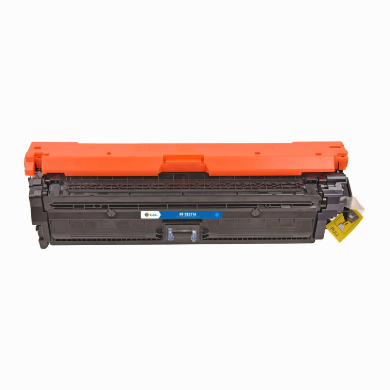 Картридж G&G, аналог HP CE271A/650A синий 15k с чипом