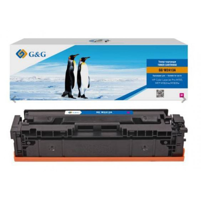 Картридж G&G, аналог HP W2413A/216A красный 0,85K с чипом